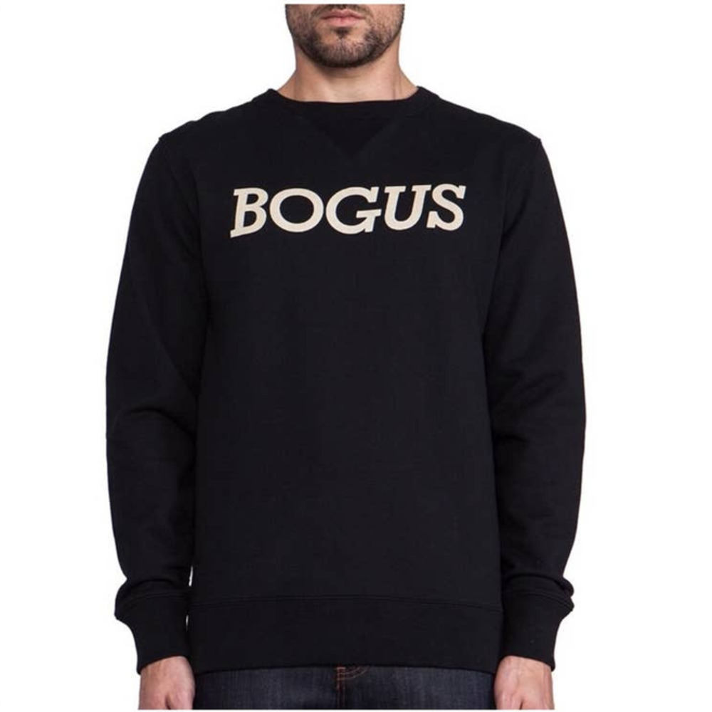 Saturdays Surf NYC Black "BOGUS" Sweatshirt Size Medium